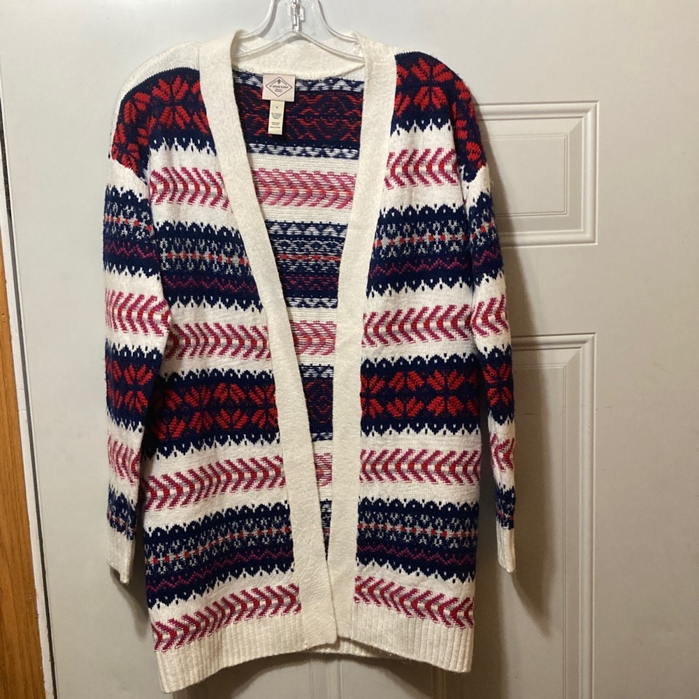 Women's Patterned Cardigan Sweater S